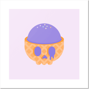 Ice Cream Skull Posters and Art